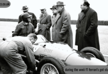 during the wwii f1 ferrari's got stuck in nj