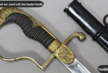 hongen civil war sword with lion headon handle