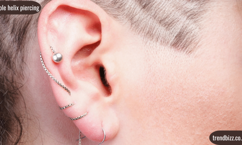 triple helix piercing