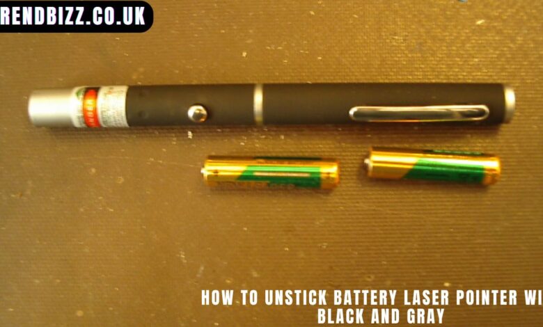 How to Unstick Battery Laser Pointer with Black and Gray