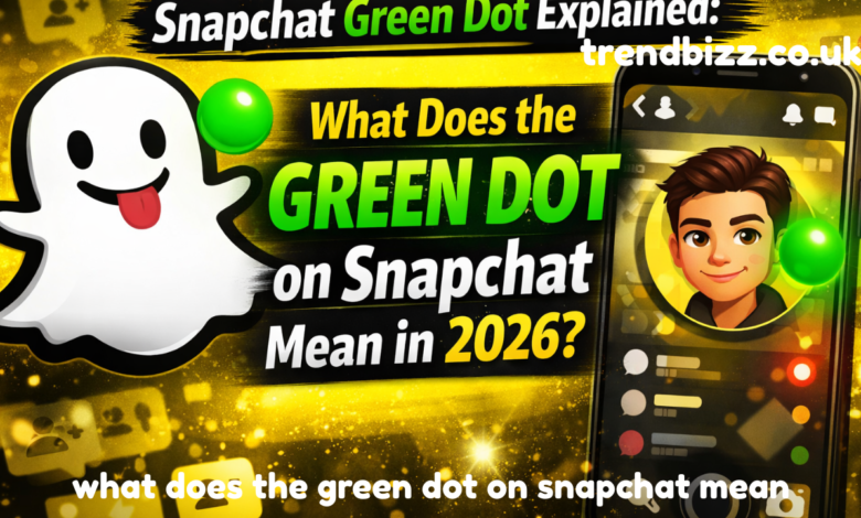 what does the green dot on snapchat mean