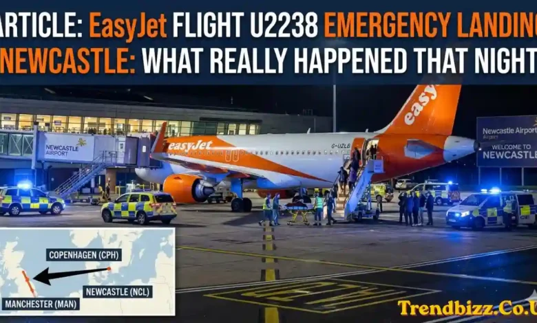 EasyJet Flight U2238 Emergency Landing Newcastle